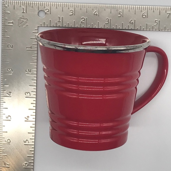 Starbucks Mug 2007 Red with gold rim coffee mug - Picture 5 of 8